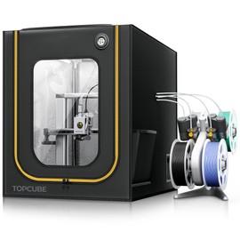 TOPCUBE 3D Printer Enclosure for Bambu Lab A1, Large Size Enclosure with LED Light, Fireproof Waterproof Dustproof Noise Reduction Constant Temperature 3D Printer Cover, 550x600x670MM