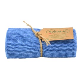 Solwang 100% Certified Organic Cotton Made in India | Danish Design Kitchen/Hand Towel (Organic Blue Shades)