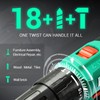 DCA 20V Cordless Hammer Drill Set, 354 In-lbs Torque, 1/2"