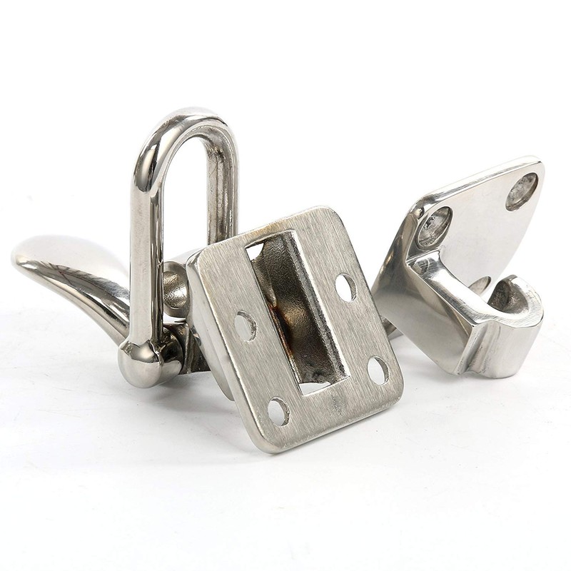 Amarine Made 2-Pack Stainless Steel Hold Down 90D Clamp-Locking Cam
