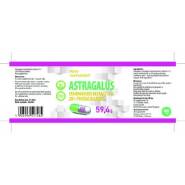 Hepatica Hepatica Astragalus 6,000mg | 15:1 Extract (400mg) | 120 Vegan Capsules | 20% Polysaccharides | High Strength Immune & Energy Support | 3rd Party Lab Tested