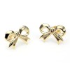 9ct Gold Bow Stud Earrings/Studs/Earring/Ribbon