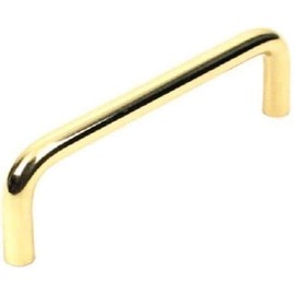 Brass Century Hardware Solid 3" Cabinet Pull Brass Satin Bright Chrome 1003326 100333
