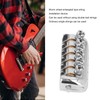 Headless Guitar Bridge Tailpiece 6 String Saddle with Worm Involved