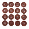 100Pcs Wooden Button 20mm 4 Holes Delicate Cute Waterproof Clothing