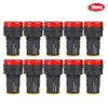 10Pcs BERM LED Power Indicator Light Semiconductor Energy-Saving Lamp φ22mm