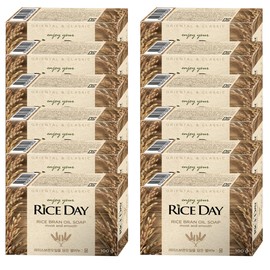 Rice Day Face Wash Yoon Hypoallergenic Rice Soap Bath Soap 12 Pieces / 라이스데이 세안 윤 저자극 쌀비누 목욕비누 12개입