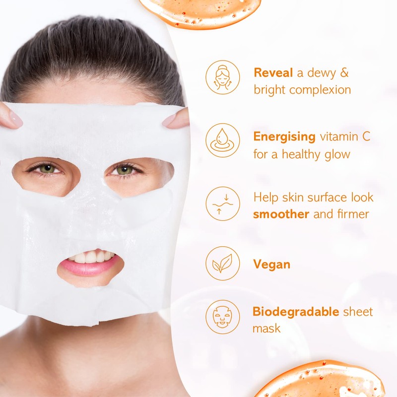 7th Heaven Nutriactive Vitamin C Sheet Masks Multipack (Pack of