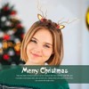 Bartosi LED Light Christmas Hair Clips Reindeer Antlers Xmas Hairpins