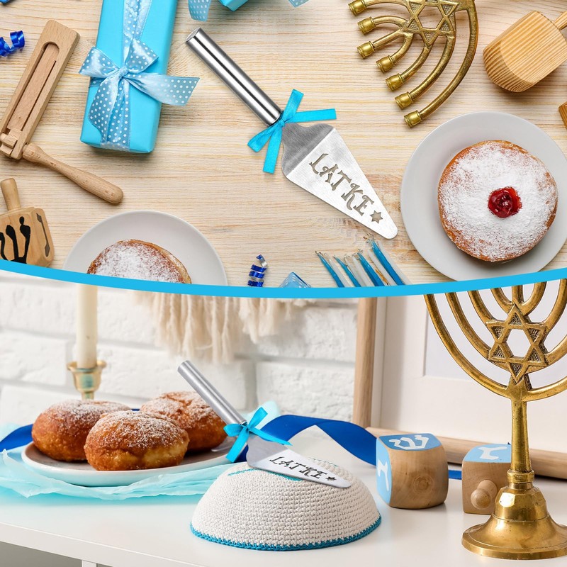 Teenyyou 1 Pcs Hanukkah Gift Stainless Steel Latke Server Chanukah