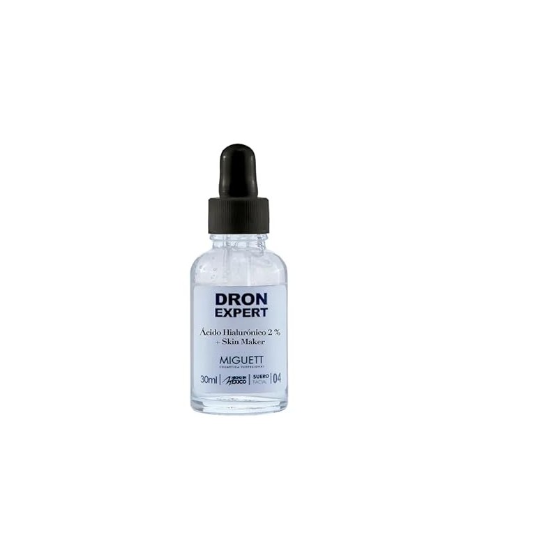 Dron Expert, Suero Facial con Ácido Hialurónico 2%, 30ml, Antiarrugas