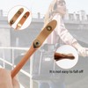 alwaiiz Pack of 2 Press Stud Bag Handles, Leather, Replacement