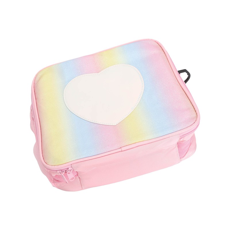 Lunch Bag Small Lunch Box Gradient Pink Reusable Leakage Proof