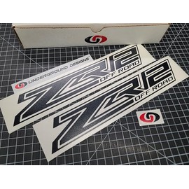 ZR2 Off Road Decals (2pk) 4x4 Truck Bed Fender Stickers 2022-2024 Silverado 1500 Select Colors: (Gloss Blackout)