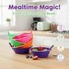 Mezchi 16 Pack Cereal Bowls with Straws, 22 Oz Breakfast