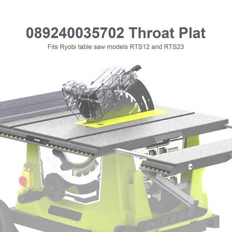 Thaekuns 089240035702 Throat Plat for Ryobi RTS12 RTS23 Table Saw