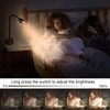 Wall Mounted LED Reading Light with 15" Flexible Gooseneck, Focused