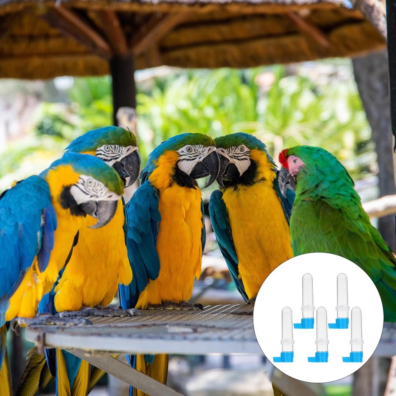 TEHAUX Automatic Bird Water Dispenser, Bird Drinker Cage Feeders Parrot
