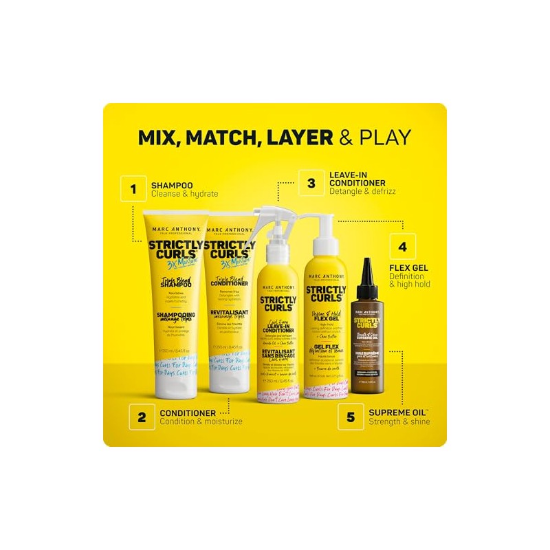 Marc Anthony Strictly Curls Define & Hold Flex Gel 8oz