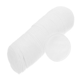 NOLITOY 100pcs Pure Cotton Makeup Remover Pads Double Sided Facial Cleansing Rounds Soft Gentle for Sensitive Skin Natural Cotton Rounds