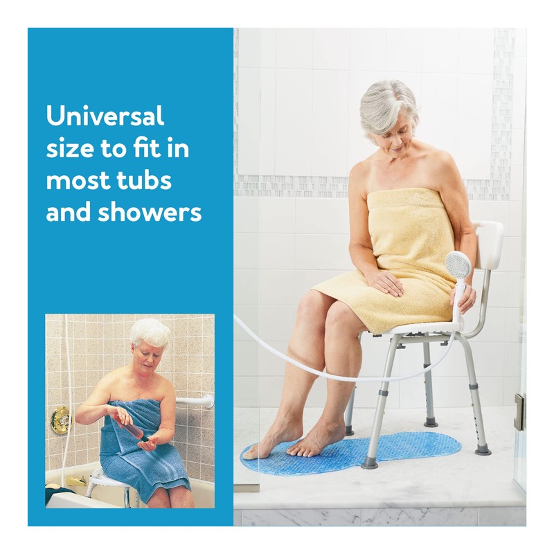 Carex Shower Chair With Back, Bath Chair and Shower Seat