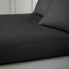 Bianca 400 Thread Count Cotton Sateen Double Fitted Sheet Black