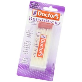 The Doctor's BrushPicks Interdental Toothpicks, 120 Count. (Pack of 24)