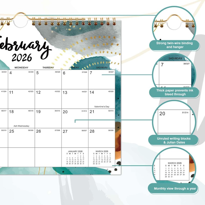 2026 Wall Calendar - 12 Months Wall Calendar 2026 from