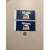 (2) Nixon Hard Hats Bumper Stickers 1968 RARE Richard Nixon