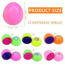 Pack of 12 Easter Gifts Children's Stampers, Easter Gifts Children, Stamp Easter, Party Favour Stampers, Easter Egg Assorted Self Ink Stamps, Gift for Children's Birthday Parties