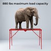 Scaffolding Platform, 880LBS Foldable Work Platform 6-Gear Height (33"-53")