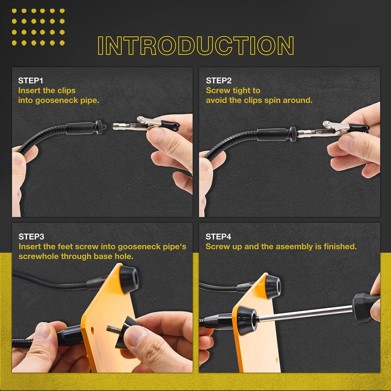 KOTTO Helping Hands Soldering, Third Hand Soldering Tool PCB Holder