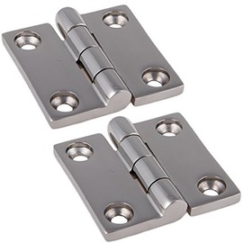 2 Stainless Steel Hinges Square Symmetrical 50 x 50 mm Stainless Steel A4 Door Hinge Fitting Door Hinge