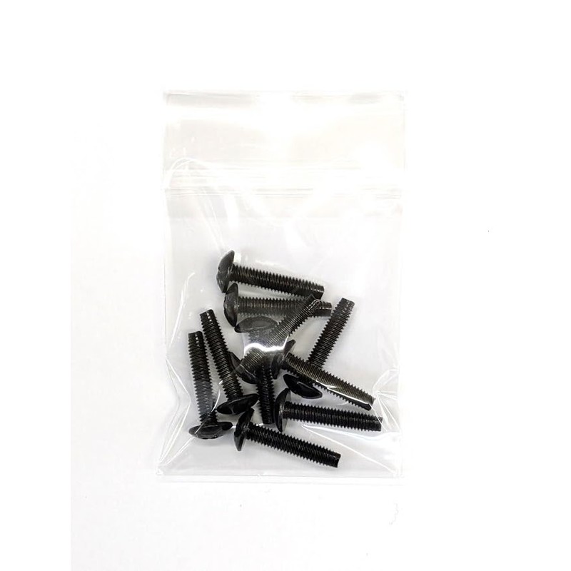 [M4x20] Tap Type Screws, S Type, Truss Head, Trivalent Black