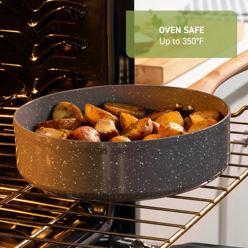 T-Fal Revive Ceramic Nonstick Sauce Pan with Lid, 3 Qt,