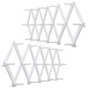 WEBI Accordion Wall Hanger,Expandable Wooden Coat Rack,Accordion Hat Rack for