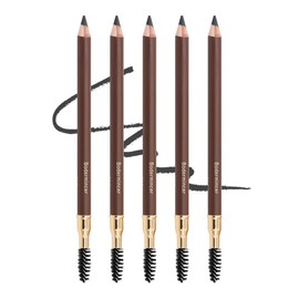 Multi-functional eyebrow pencil new favorite: 5 colors optional, durable waterproof and durable, eyeliner eyebrow makeup easy to control - Color: 5PCS-4# Grey