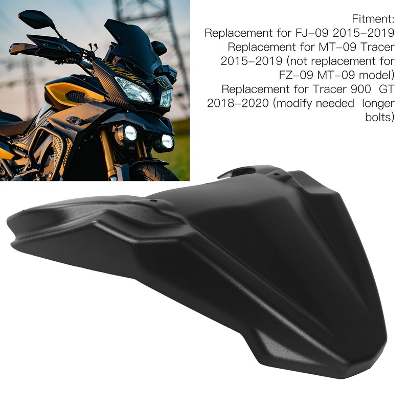 Motorcycle Front Fender Beak Extension Cover Replacement for FJ‑09 MT‑09