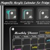 DIYMAG Magnetic Calendar for Refrigerator 2026 Fridge White Board Dry