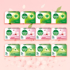 Dettol antibacterial soap 100g original 4pcs + skin care 4pcs + daily care 4pcs (total 12 pieces) Hand washing hand care soap - 2. Dettol original soap 12pcs / 데톨 항균비누 100g 오리지널4개+스킨케어4개+데일리케어4개 (총12개) 손세정 핸드케어 비누 - 2. 데톨 오리지널 비누 12개