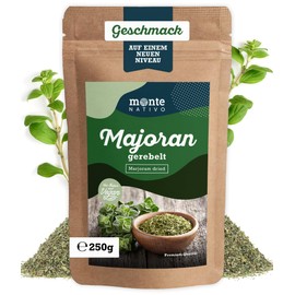 Marjoram Rubed Monte Nativo (250 g) - Gently Dried and Aromatic Marjoram Ideal for Cooking and Seasoning - Herbs and Spices from Monte Nativo