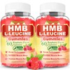 2 Pack HMB and L-Leucine Gummies, 3500mg HMB and Leucine