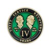 4 Year Sobriety Coin | Founders Triplate AA Chip |
