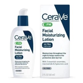 Cerave Loción Hidratante Facial Pm Ultra Ligero 60 Ml Tipo de piel Normal Mixta Grasa