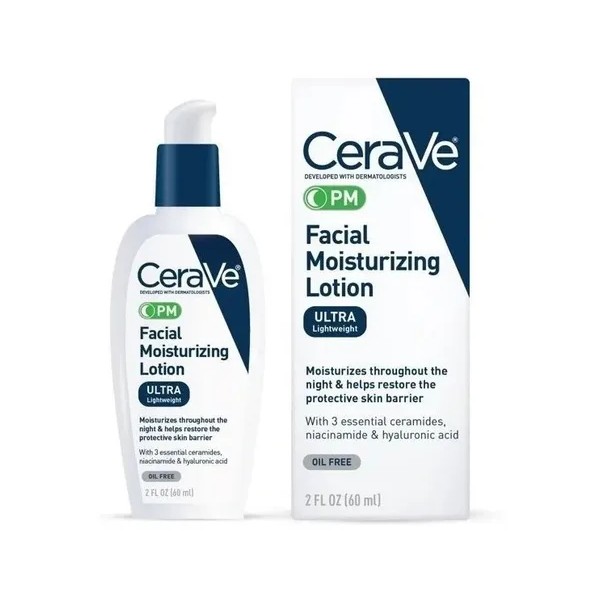 Cerave Loción Hidratante Facial Pm Ultra Ligero 60 Ml Tipo