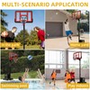 DWVO Portable Basketball Hoop Outdoor, 5.5-10FT Easy Adjustable Basketball Hoop
