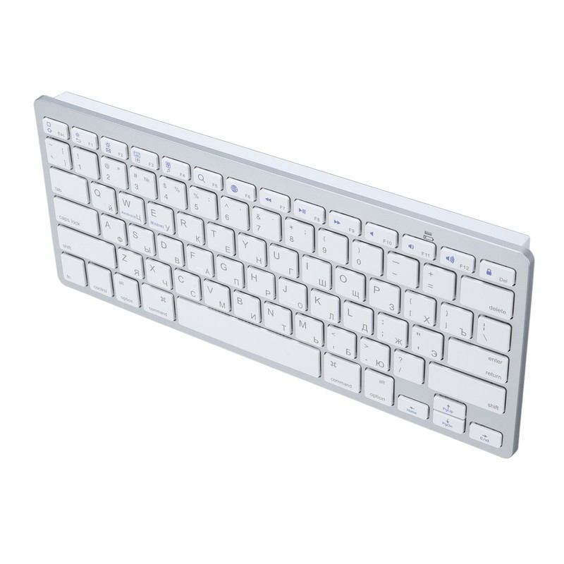 Ultra Thin Keyboard BT Wireless Splashing Proof Bilingual Language Keypad