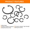 sourcing map 10Pcs 50mm Internal Retaining Ring Circlip, 65 Mn