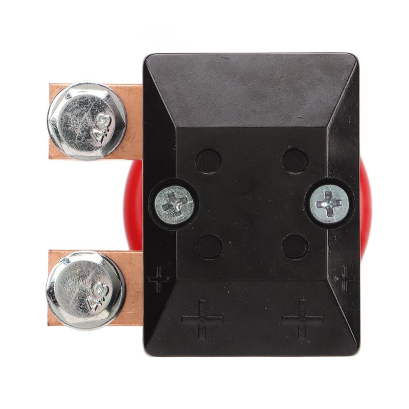 Qiilu Emergency Stop Switch 96V 250A Push Button Switch for