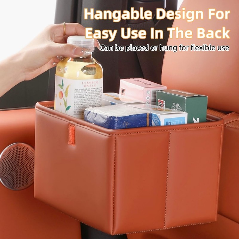 Qirc New Leak-Proof Car Trash Can, Universal Hanging Auto Garbage